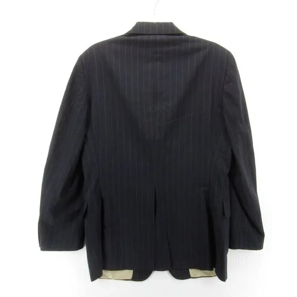 Paul Stuart Sport Coat 40 Blazer Pinstriped Business Jacket Preppy - Picture 8 of 12
